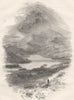 CUMBRIA. The Head of Windermere 1850 old antique vintage print picture
