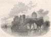 WALES. Pembroke Castle 1850 old antique vintage print picture