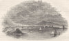 WALES. Aberystwyth 1850 old antique vintage print picture