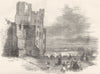 WINDSOR. View from the West End of North Terrace 1850 old antique print