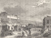 SUSSEX. Railway Terminus, Brighton 1850 old antique vintage print picture
