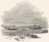 SUSSEX. Brighton, from Preston 1850 old antique vintage print picture