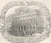 ALDWYCH. Somerset House 1850 old antique vintage print picture