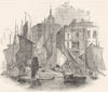 LONDON. Billingsgate 1850 old antique vintage print picture