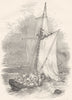 SHIPS. The Hoy Becalmed 1850 old antique vintage print picture