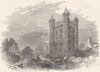 LINCOLNSHIRE. Tattershall Castle, Lincolnshire 1850 old antique print picture