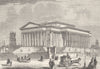 LIVERPOOL. St. George's Hall and Assize Courts 1850 old antique print picture