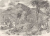 WALES. Beddgelert 1850 old antique vintage print picture
