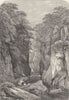 WALES. Fors Nothyn 1850 old antique vintage print picture