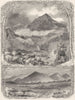 WALES. The Snowdon Range, from Cernioge 1850 old antique vintage print picture