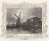 BATTERSEA. View near Battersea. Windmill. Decorative (Tombleson) 1830 print