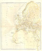 EUROPA. Ancient World sheet 1.Sarmatia Africa Gallia Hispania Germania 1864 map