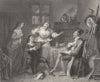 LANCASHIRE. Kertmele Priory . Copperplate (Grose) 1783 old antique print