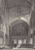 CAMBRIDGE. Great St Mary's Church Interior. Heraldry. (Le Keux) 1841 old print
