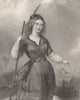 WALTER SCOTT. Anne of Geierstein 1841 old antique vintage print picture