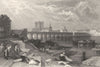 MAINE-ET-LOIRE. Saumur. JMW Turner 1857 old antique vintage print picture