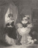ROMANCE. The Rivals c1840 old antique vintage print picture