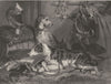 SCOTLAND. A Scene at Abbotsford c1835 old antique vintage print picture