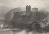 SEINE- MARITIME. Tancarville. JMW Turner 1857 old antique print picture