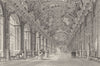 VERSAILLES. Gallery Of Mirrors 1839 old antique vintage print picture