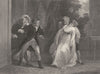 ROMANCE. The Discovery c1840 old antique vintage print picture
