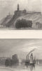 SEINE- MARITIME. Havre. JMW Turner 1857 old antique vintage print picture