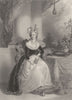 ROYALTY. The Empress Maria Antionette 1839 old antique vintage print picture