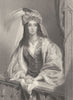 WALTER SCOTT. Rebecca (Ivanhoe) 1841 old antique vintage print picture