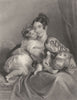 FAMILY. Household Treasures c1840 antique vintage print picture
