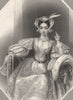 ROYALTY. Princess Katherine c1840 old antique vintage print picture