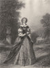 VERSAILLES. Mademoiselle de la Valliere 1839 old antique vintage print picture