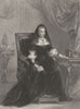 FRANCE. Madame de Maintenon 1839 old antique vintage print picture