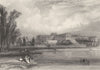 YVELINES. The Orangery of Versailles 1839 old antique vintage print picture