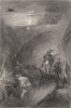 HUNTING. Eagle Shooting, Waverley c1840 old antique vintage print picture