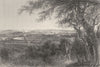 MARYLAND. A view of the city of Baltimore (from Druid Hill Park)  1874 print