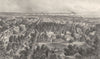 NEW YORK. A view of the city of Buffalo 1874 old antique vintage print picture