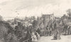 OHIO. A view of the city of Cleveland from Reservoir Walk 1874 old print