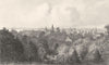 WISCONSIN. View of the city of Milwaukee 1874 old antique print picture