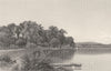NEW YORK. Mouth of the Moodna Creek, on the Hudson 1874 old antique print