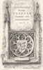 SUFFOLK. Excursions through Suffolk title page. Arms of Ipswich c1840 print