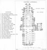 EXETER CATHEDRAL. Plan showing tombs. Devon. WARD LOCK 1897 old antique map