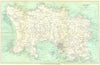 CHANNEL ISLANDS. Jersey. St Helier. WARD LOCK 1925 old antique map plan chart