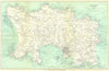CHANNEL ISLANDS. Jersey. St Helier. WARD LOCK 1925 old vintage map plan chart