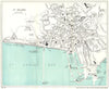 ST. HELIER vintage town/city plan. Jersey Channel Islands. WARD LOCK 1925 map