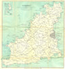 CHANNEL ISLANDS. Guernsey & St Peter Port. Inset Herm Jethou. WARD LOCK 1925 map