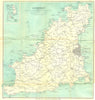 CHANNEL ISLANDS. Guernsey & St Peter Port. Inset Herm Jethou. WARD LOCK 1925 map