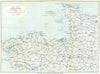 NORTH WEST FRANCE. Normandy Brittany & Channel Islands. WARD LOCK 1925 old map