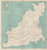 GUERNSEY. Inset Herm & Jethou. St Peter Port. WARD LOCK c1967 old vintage map