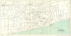 CENTRAL WORTHING vintage town/city Plan. Sussex. WARD LOCK 1936 old map