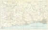 SUSSEX COAST.Brighton Worthing Bogor Regis Arundel S Downs.WARD LOCK 1936 map